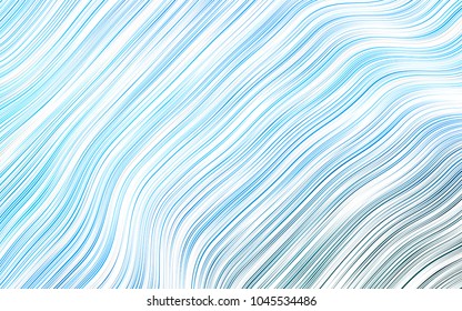 Light BLUE vector template with lines, ovals. Geometric illustration in marble style with gradient.  Marble style for your business design.
