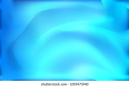 Light BLUE vector template with lines, ovals. Blurred geometric sample with gradient bubbles.  New composition for your brand book.
