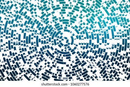 Light BLUE vector template with lines, ovals. Blurred geometric sample with gradient bubbles.  A new texture for your  ad, booklets, leaflets.