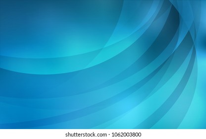 Light BLUE vector template with lines, ovals. Colorful abstract illustration with gradient lines. Marble style for your business design.