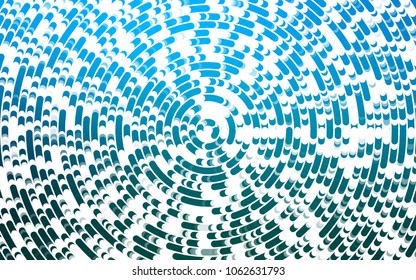 Light BLUE vector template with lines, ovals. A vague circumflex abstract illustration with gradient. New composition for your brand book.