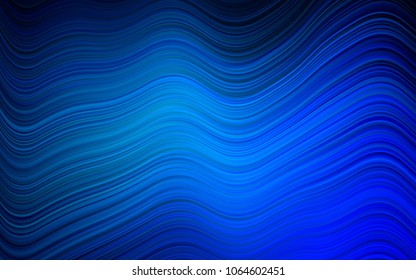 Light BLUE vector template with lines, ovals. An elegant bright illustration with gradient. A new texture for your  ad, booklets, leaflets.
