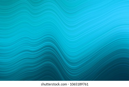 Light BLUE vector template with lines, ovals. Brand-new colored illustration in marble style with gradient. A completely new marble design for your business.