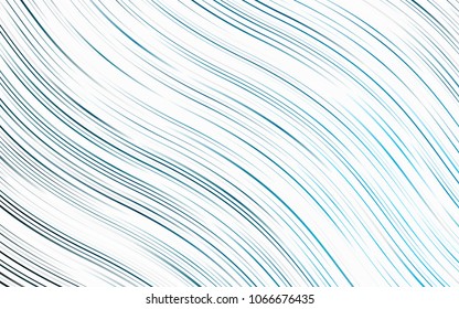 Light BLUE vector template with lines, ovals. Colorful abstract illustration with gradient lines. The elegant pattern for brand book.