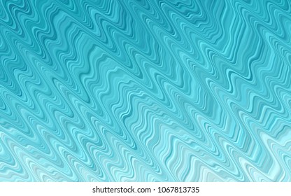 Light BLUE vector template with lines, ovals. Geometric illustration in marble style with gradient.  Marble design for your web site.