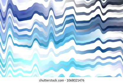 Light BLUE vector template with lines, ovals. A completely new color illustration in marble style. Marble design for your web site.