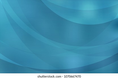 Light BLUE vector template with lines, ovals. Shining crooked illustration in marble style. Pattern for your business design.