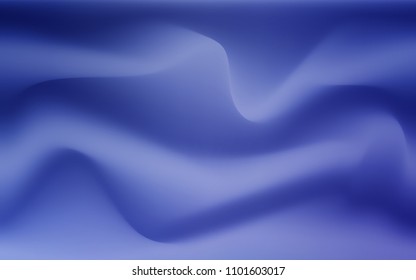 Light BLUE vector template with lines, ovals. Shining crooked illustration in marble style. Brand-new design for your ads, poster, banner.