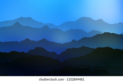 Light BLUE vector template with lines, ovals. Colorful abstract illustration with gradient lines. Pattern for your business design.