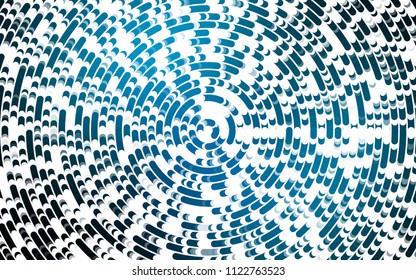 Light BLUE vector template with lines, ovals. Blurred geometric sample with gradient bubbles.  A completely new template for your business design.