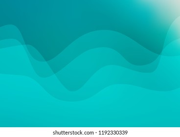 Light BLUE vector template with lines, ovals. An elegant bright illustration with gradient. Brand new design for your ads, poster, banner.