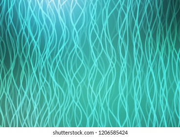 Light BLUE vector template with lines, ovals. Blurred geometric sample with gradient bubbles.  Pattern for your business design.