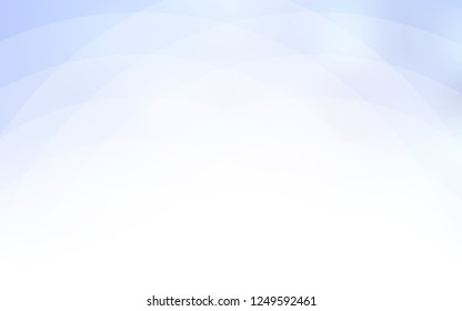 Light BLUE vector template with lines, ovals. Blurred geometric sample with gradient bubbles.  A completely new memphis design for your business.