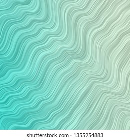 Light BLUE vector template with lines. Gradient illustration in simple style with bows. Template for cellphones.