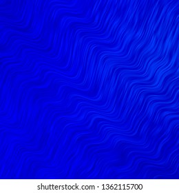 Light BLUE vector template with lines. Gradient illustration in simple style with bows. Pattern for commercials, ads.