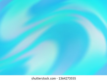 Light BLUE vector template with lines, ovals. An elegant bright illustration with gradient. Textured wave pattern for backgrounds.