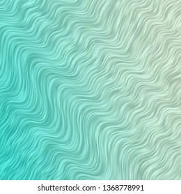 Light BLUE vector template with lines. Colorful illustration in circular style with lines. Pattern for booklets, leaflets.