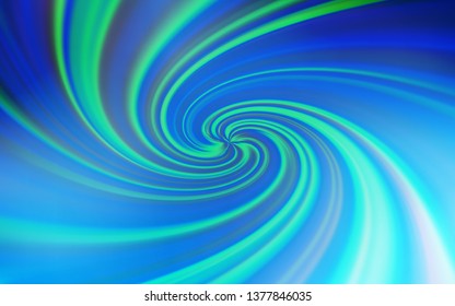 Light BLUE vector template with lines. A circumflex abstract illustration with gradient. Colorful wave pattern for your design.