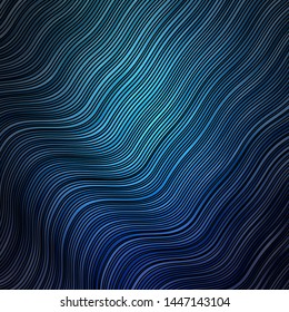 Light BLUE vector template with lines. Colorful geometric sample with gradient curves.  Smart design for your promotions.