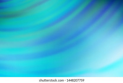 Light BLUE vector template with lines. Colorful illustration in abstract style with gradient. Colorful wave pattern for your design.