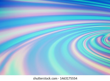 Light BLUE vector template with lines, ovals. Brand new colored illustration in marble style with gradient. A new texture for your  ad, booklets, leaflets.