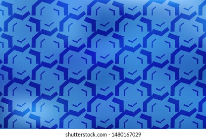 Light BLUE vector template with lines. A completely new colorful illustration in simple style. The best colorful design for your business.
