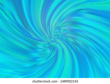 Light BLUE vector template with lines, ovals. Creative illustration in halftone marble style with gradient. Pattern for your business design.