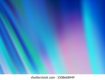 Light BLUE vector template with lines, ovals. Blurred geometric sample with gradient bubbles.  Brand new design for your ads, poster, banner.