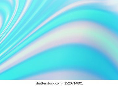 Light BLUE vector template with lines, ovals. Blurred geometric sample with gradient bubbles.  The elegant pattern for brand book.
