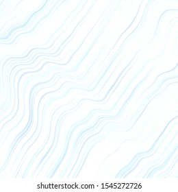 Light BLUE vector template with lines. Colorful illustration with curved lines. Pattern for booklets, leaflets.