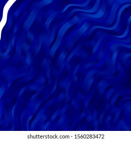 Light BLUE vector template with lines. Colorful geometric sample with gradient curves.  Smart design for your promotions.