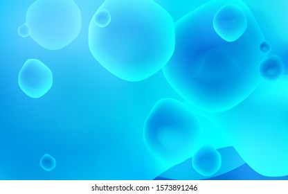 Light BLUE vector template with lines, ovals. Shining illustration, which consist of blurred lines, circles. Memphis design for your web site.