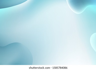 Light BLUE vector template with lines, ovals. Modern gradient abstract illustration with bandy lines. A new texture for your  ad, booklets, leaflets.