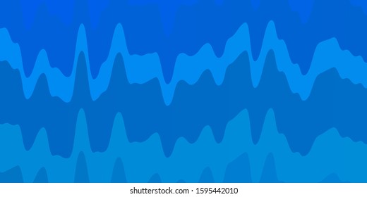 Light BLUE vector template with lines. Colorful geometric sample with gradient curves.  Template for your UI design.
