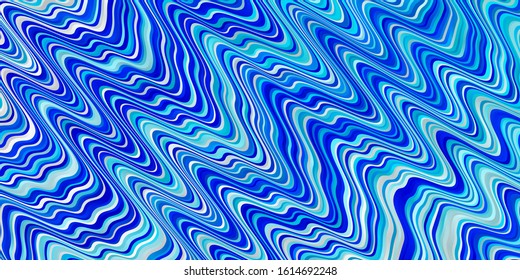 Light BLUE vector template with lines. Colorful illustration, which consists of curves. Pattern for websites, landing pages.
