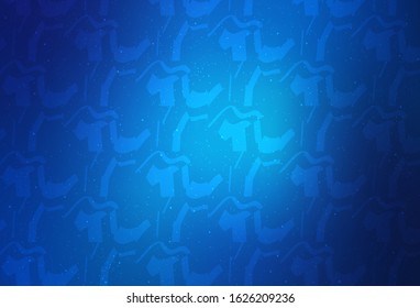 Light BLUE vector template with lines. Colorful abstract illustration with gradient lines. Abstract style for your business design.