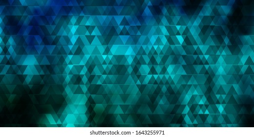 Light BLUE vector template with lines, triangles. Gradient triangles in abstract style on simple form. Template for landing pages.