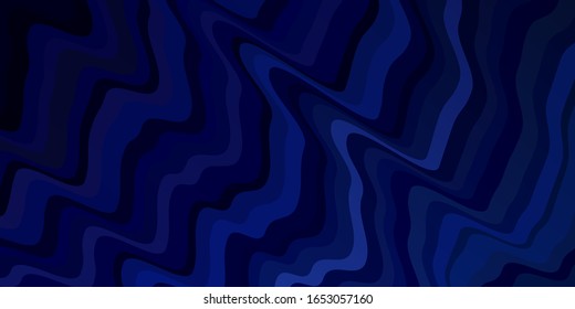 Light BLUE vector template with lines. Gradient illustration in simple style with bows. Design for your business promotion.