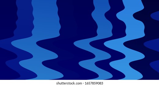 Light BLUE vector template with lines. Colorful illustration in abstract style with bent lines. Best design for your ad, poster, banner.