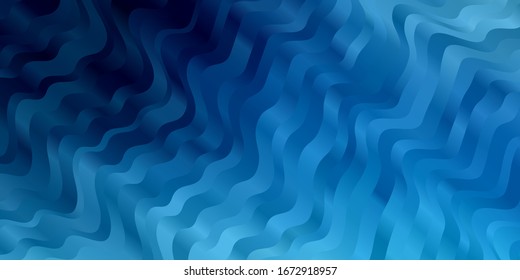 Light BLUE vector template with lines. Colorful illustration, which consists of curves. Pattern for websites, landing pages.