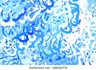Light BLUE vector template with lines. Colorful illustration in simple style with gradient. Brand new design for your ads, poster, banner.