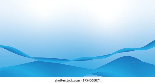 Light BLUE vector template with lines, ovals. Creative geometric illustration in marble style with gradient. Textured wave pattern for backgrounds.