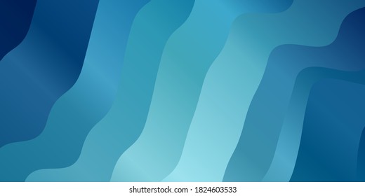 Light BLUE vector template with lines. Gradient illustration in simple style with bows. Pattern for websites, landing pages.