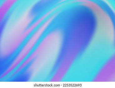Light BLUE vector template with lines, ovals. Colorful illustration in abstract marble style with gradient. The elegant pattern for brand book.