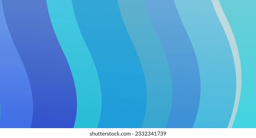 Light BLUE vector template with lines. Abstract illustration with gradient bows. Smart design for your promotions.