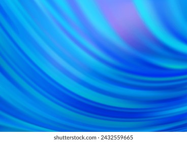 Light BLUE vector template with lines, ovals. An elegant bright illustration with gradient. A completely new template for your business design.