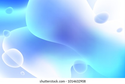 Light BLUE vector template with liquid shapes. An elegant bright illustration with gradient. Textured wave pattern for backgrounds.