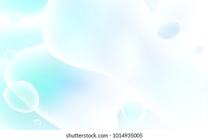 Light BLUE vector template with liquid shapes. A completely new color illustration in memphis style. A completely new memphis design for your business.