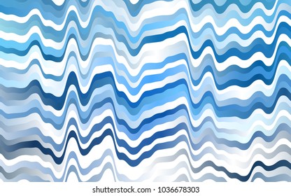 Light BLUE vector template with liquid shapes. Colorful abstract illustration with gradient lines. Pattern for your business design.
