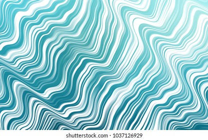 Light BLUE vector template with liquid shapes. A completely new color illustration in marble style. Textured wave pattern for backgrounds.